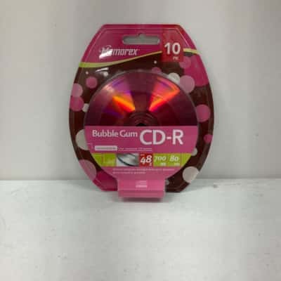 Memorex Bubble Gum CD-R 10 Pack NEW