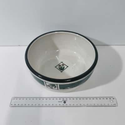 Bendigo Pottery Australia RH Hand Painted Ceramic Native Flora Small Serving Bowl