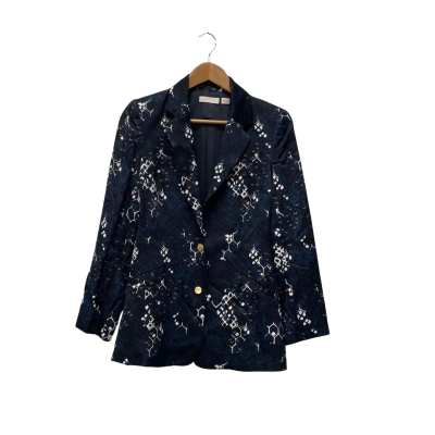 Sass & Bide Womens  Size 6 Blazer Pattern Multicoloured / Navy Blue 