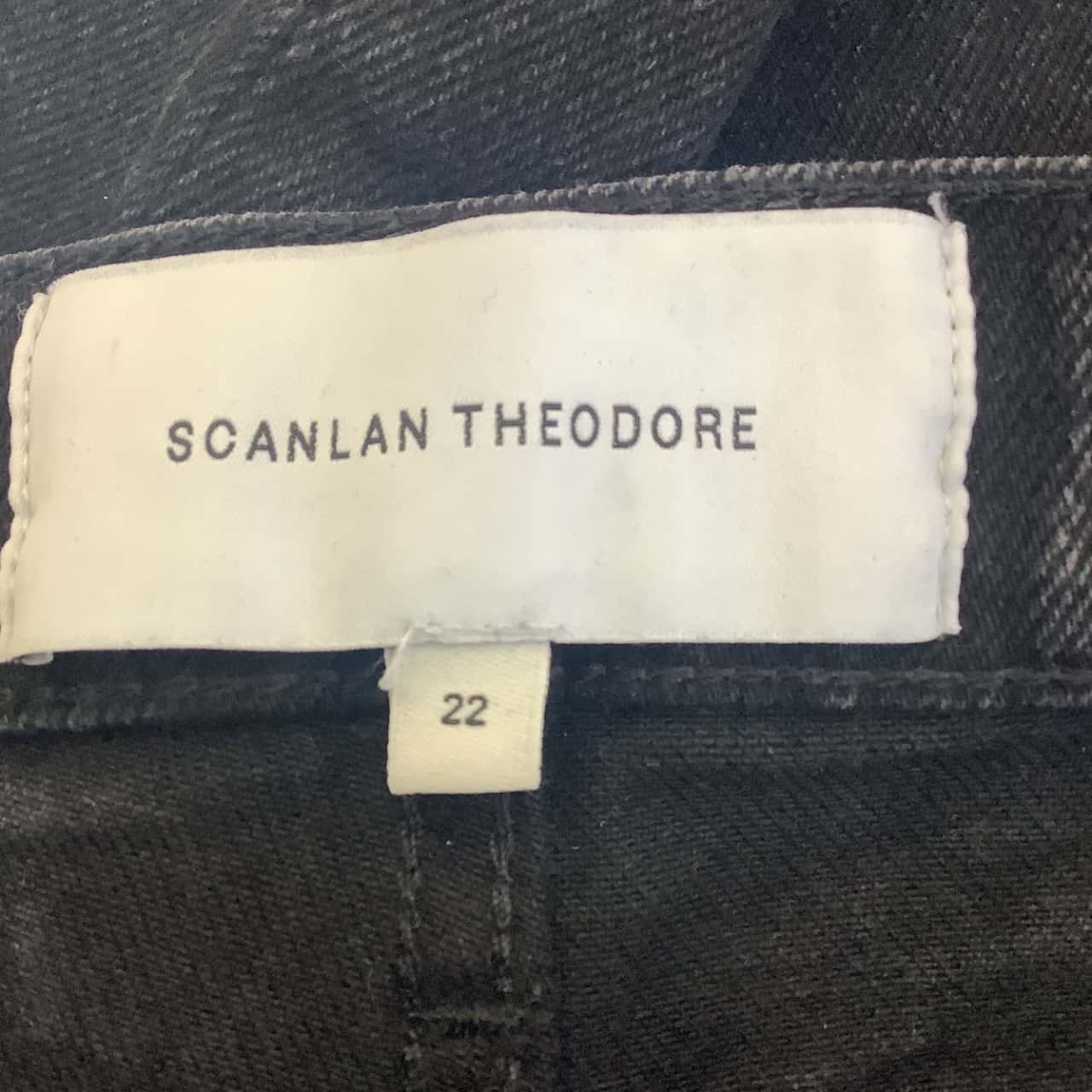 Scanlan Theodore Womens Size W22 Skinny Black Jeans