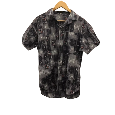 2nd Chance vintage Mens  Size S Short Sleeve Shirt Grey 