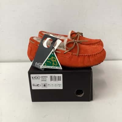 NEW - UGG Moccasin Orange Size 4