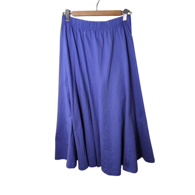Size 12 - Victoria Hill Womens Blue A-Line Midi Skirt
