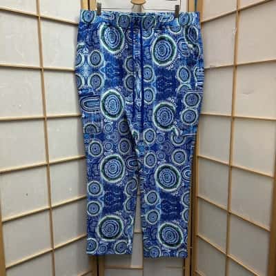 Women's Gorman Pants/ Blue Green/White/ 3XL