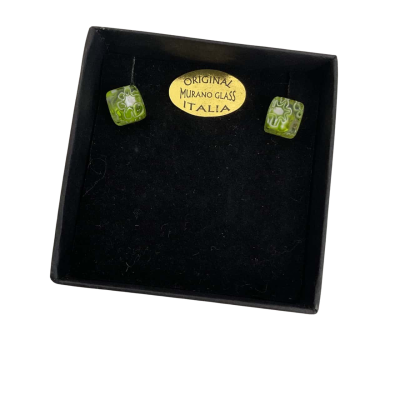 MURANO GLASS - Earrings Flower Design 
