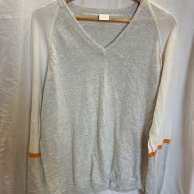 Ping Collection Mens  Size M Jumper Burnt Orange / Grey / White 