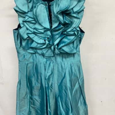 Nevenka Womens  Size 8 Cocktail Dress Turquoise 
