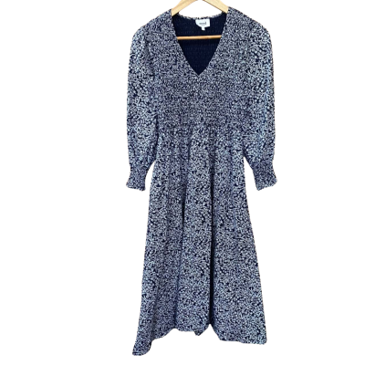 Seed Heritage Navy/White Floral Dress Size 8