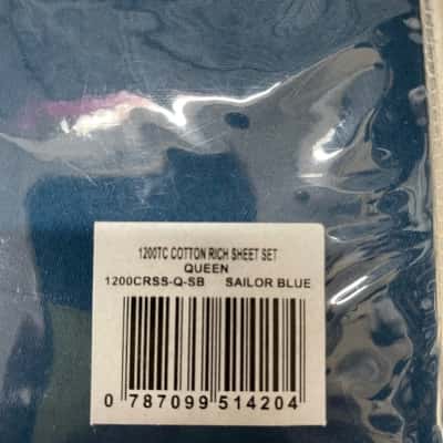Somerset 1200T Blue Queen Sheet Set