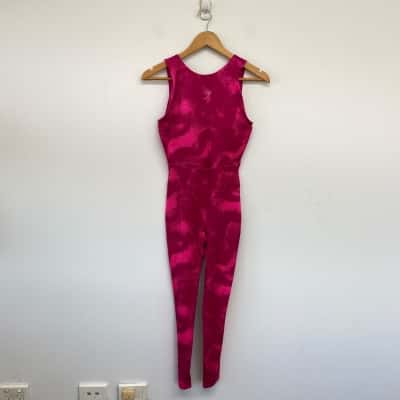 Gymshark Pink Sleeveless Activewear Jumpsuit  Onesie Size S 