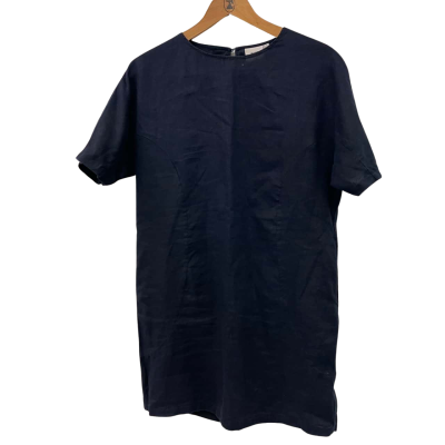 ELK Womens  Size 10 Shift Dress Navy Blue 