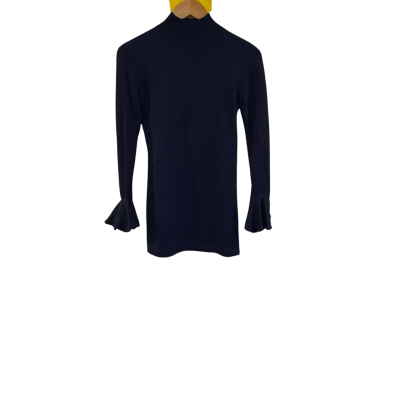 Sheike Womens  Size 8 Navy Blue Turtleneck Sweatshirt