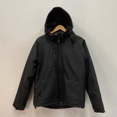 Brahma Mens  Size M Hooded Padded Jacket Black  