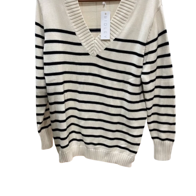Ridley Womens  Size S Knitted Jumper Cream / Striped 