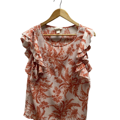 H&M Womens Size 8 Orange Floral Top