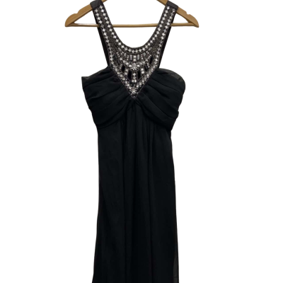 Live 2 Love Womens  Size 12 Maxi/ Sleeveless Dress  Black  