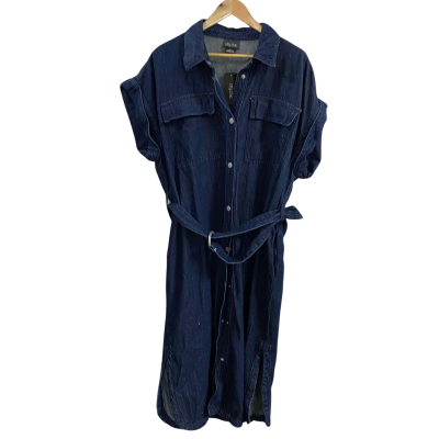 City Chic Womens  Size S Matilda Denim Dress 