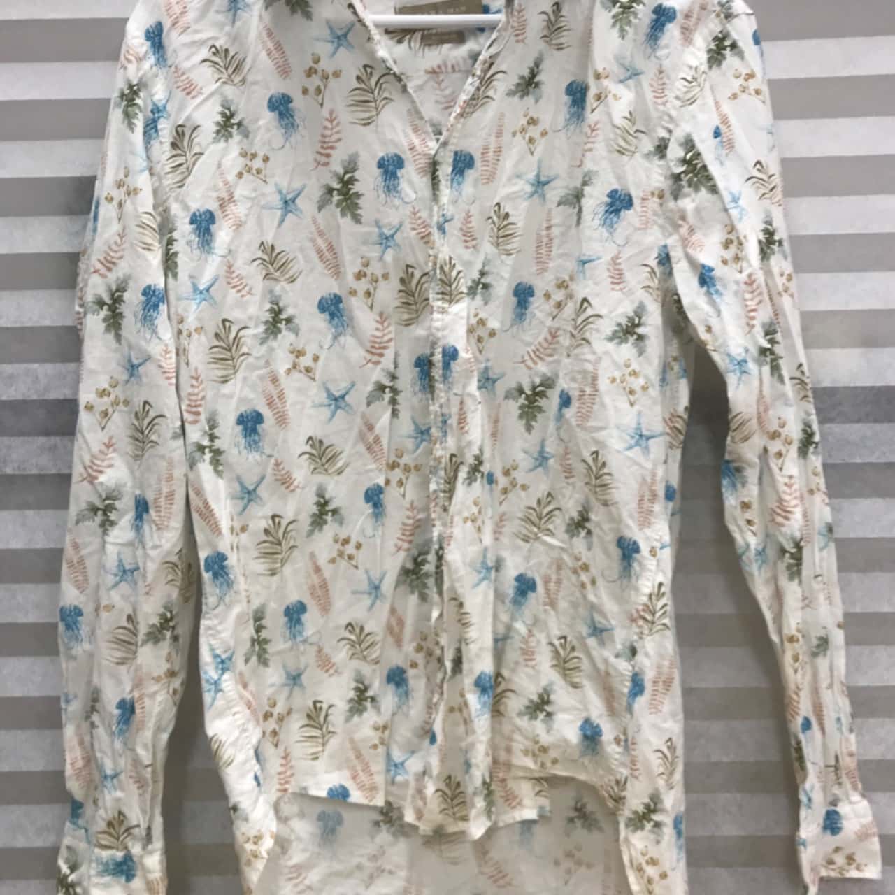 ZARA MAN Relaxed Fit Jellyfish Button 