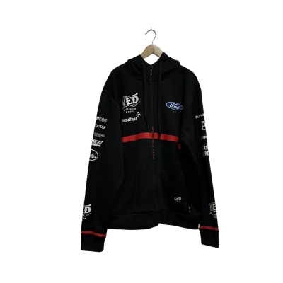 Kelly Racing Mens  Size XL Softshell Hood Jacket Black  