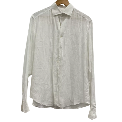  Pal Zileri  Mens  Size 16 Long Sleeve Shirt White 
