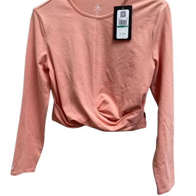 Converse Womens  Size L Cropped Top / Long Sleeve Top / Sports Top Coral / Pink  