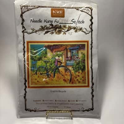 Needle Kung Fu Cross Stitch Kit FA058 Bicycle