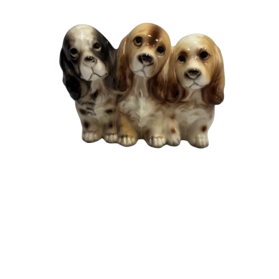 Vintage NAPCOWARE ceramic Spaniel dog planter