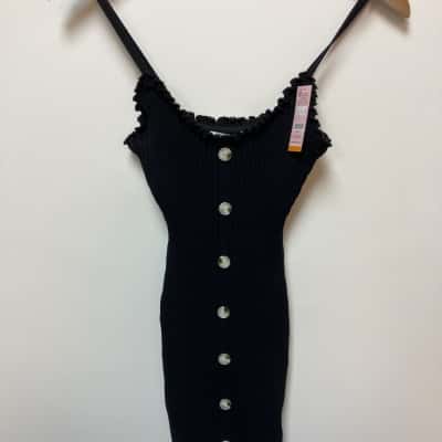 Mooloola Womens  Size 6 Bodycon Dress Black  
