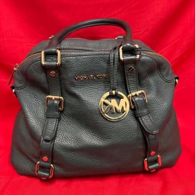 Women's  Michael Kors Bedford Legacy Satchel in Hunter Green Pebbled Leather