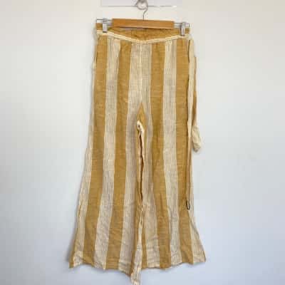 Tigerlily Chamomile Stripe Amiyah Rikky Pants Size 8 
