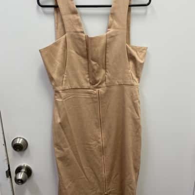 Oxford Womens  Size 14 Casual Dress Beige 