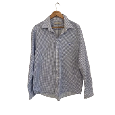 R.M. Williams Mens  Size XXL Long Sleeve Shirt Blue / White 