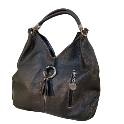 Vera Pelle Italy Womens Leather Handbag Black  