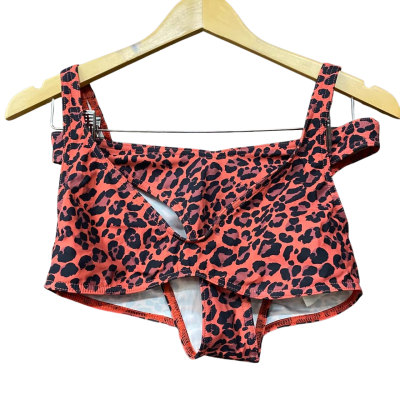 Zimmermann Womens Red Leopard Print Bikini Set 