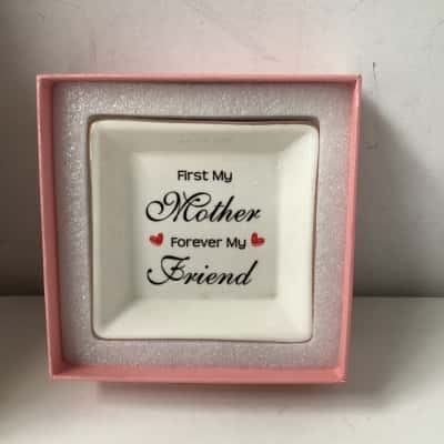  NEW - Trinket plate “ First Mother forever my friend”