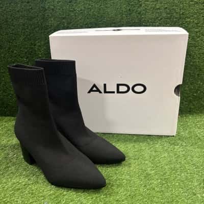 Aldo Priella Black Ankle Boots Size 6 US (3 UK)