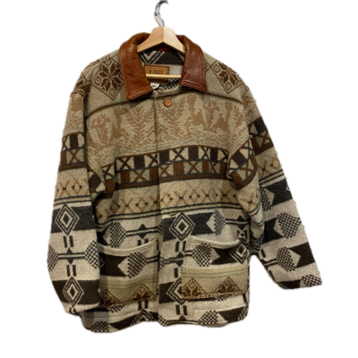 B. Free Mens Coat Size S Beige / Brown / Multicoloured 