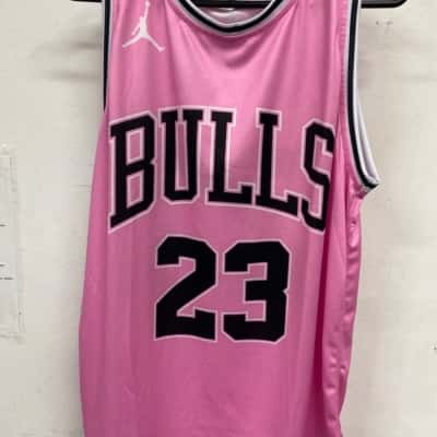 Bulls NBA Womens  Size L Jersey Pink  