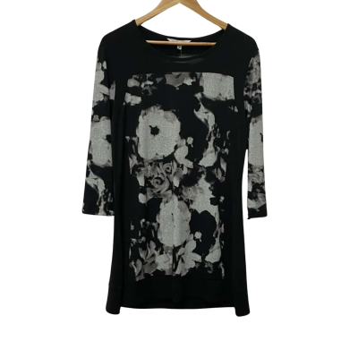 Noni B Womens  Size S Black  / Grey Tunic 