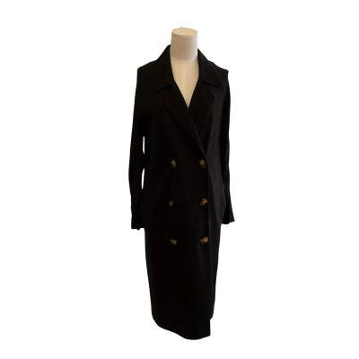 “Country Road”-  Womens  long line coat - Size 6 Black  