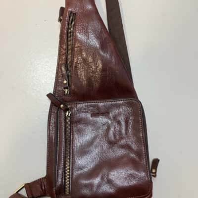 Pierre Cardin over shoulder bag  18 inches length beautiful leather