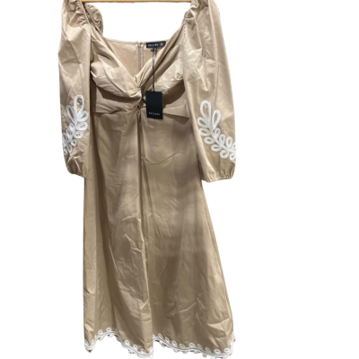 Decjuba Womens  Size 14 Midi Dress Nude/Shortbread