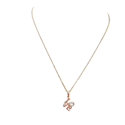 925 Sterling Silver Love Pendant Necklace 