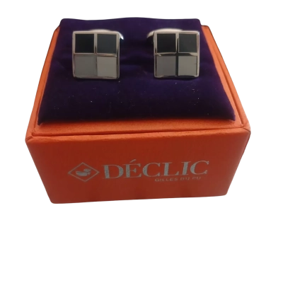 Delic Men's Cufflinks Black / Silver 