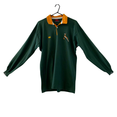 Vintage Canterbury 1990s Men's South Africa Rugby Union Shirt Nation Team Jersey Size L