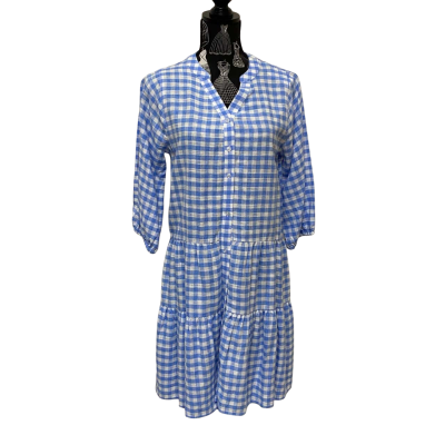 Jeanswest Womens  Size 6 Midi Dress Blue / Checked BNWT