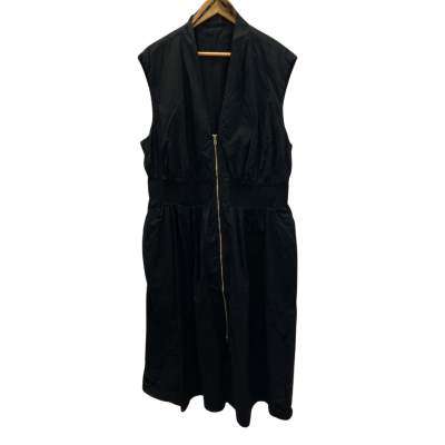 *NEW* City Chic Women's Plus Size XL AU/22US/50EU Cece Zip Dress - Black (RRP $139.95)