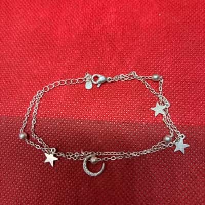 Stars and Moon charm Bracelet Silver 925