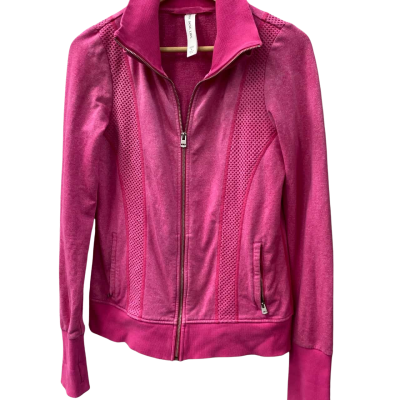 Lorna Jane Womens  Size S Pink  zip up gym top