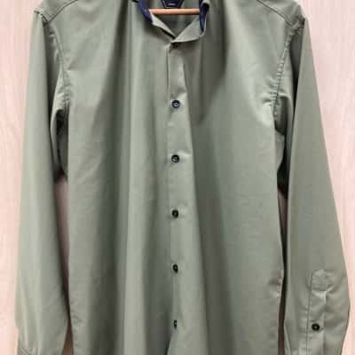 Mens  Size XL Business Shirt Dark Khaki 15